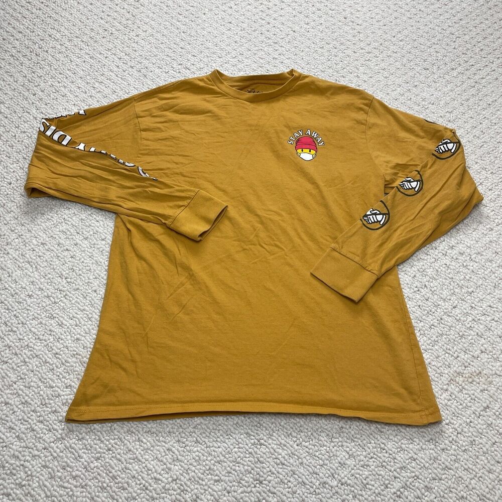 Eighty Eight Brand Shirt Mens Large Mustard Yellow Long Sleeve Socially Distant